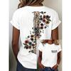 Ilstile Womens Mental Health Print TShirts Short Sleeve O Neck Female Clothing Summer White Tops Casual Tees New Arrival