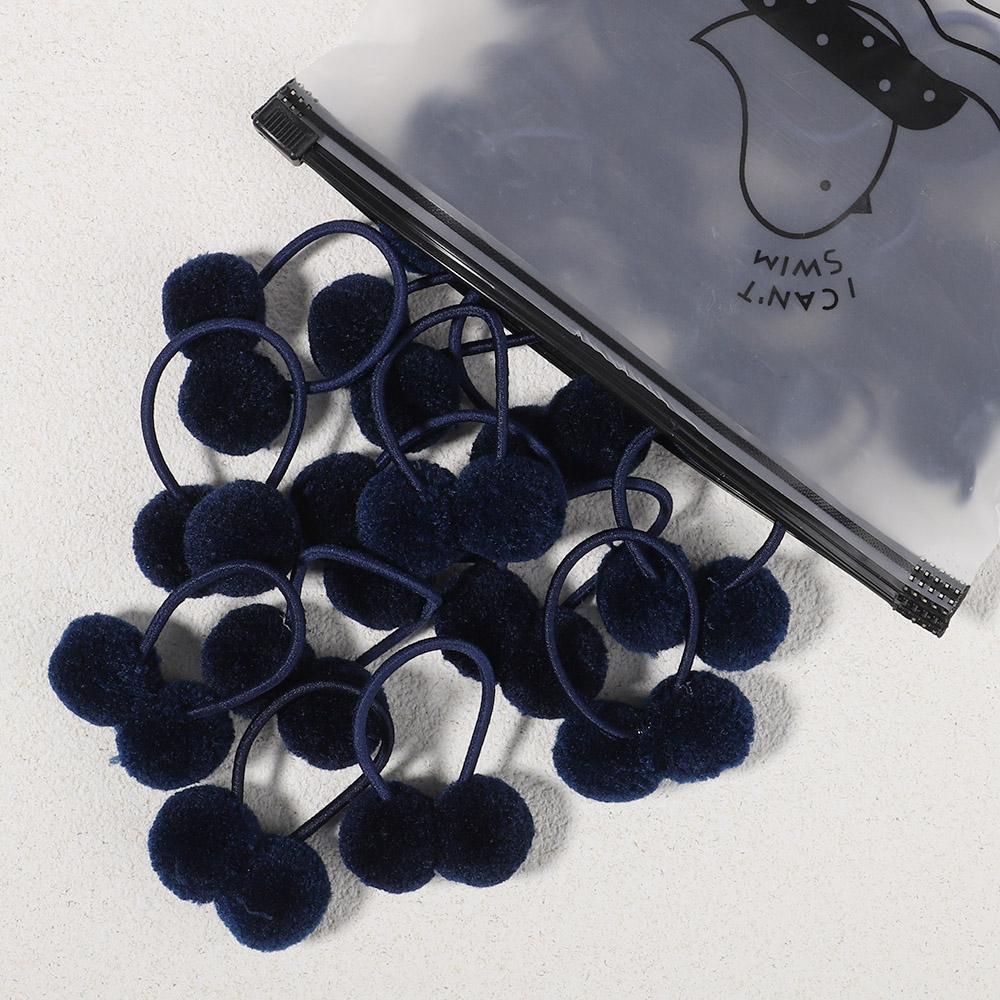 5 ks/sada Dívčí gumičky do vlasů Dvojitá plyšová kulička Sady gumiček do vlasů Pro miminka Děti Gumičky Elastické vlasové gumičky Vlasové doplňky