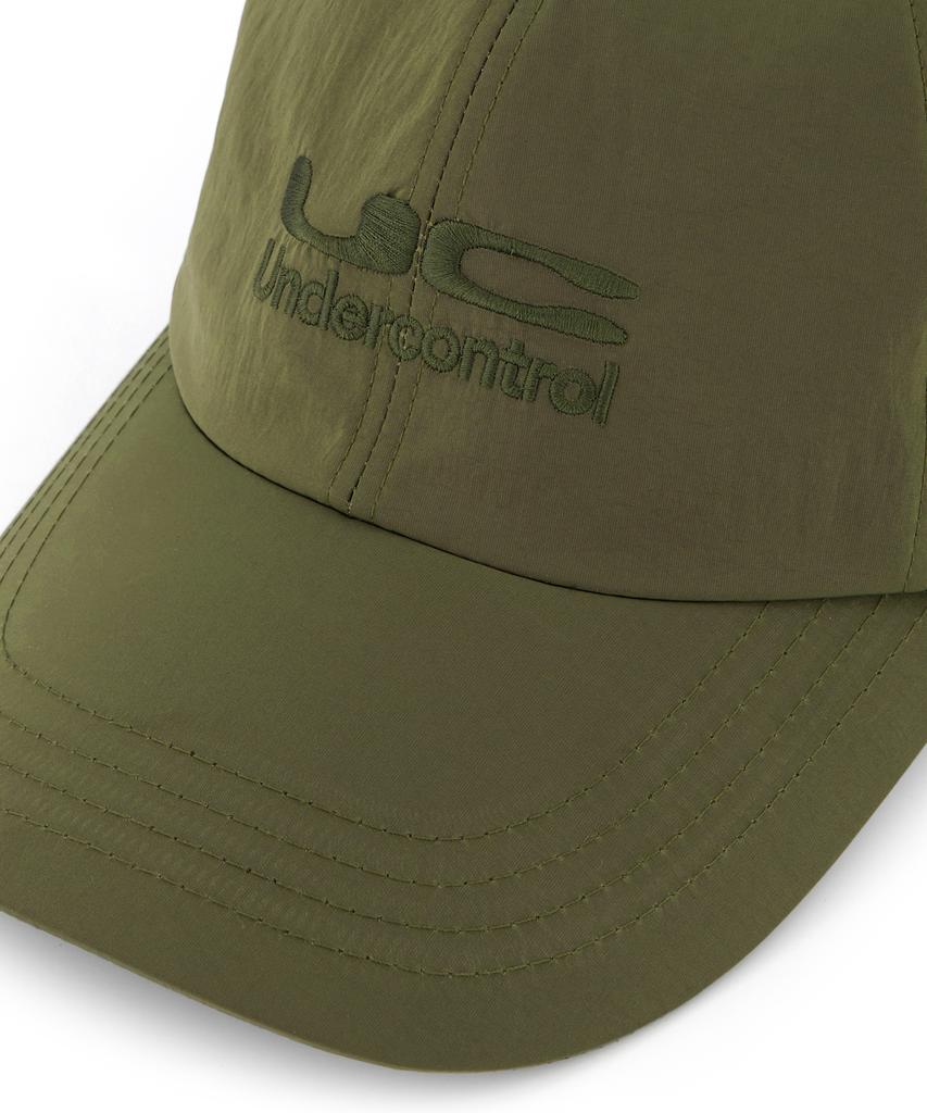 Eondeokeonteulol Summer Nylon Long Brim Soft Top Deep Logo Ball Cap Unisex Baseball Cap Uc Duplex / Nylon B B / Olive