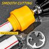 1/2", 3/4", 1" Internal and External PVC Pipe Threader Kit, Electric Drill Compatible Pipe Threader Kit with Various Die Sizes