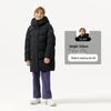 Tanboer Unisex Kids' Mid-Length Hooded Goose Down Winter Jacket 5550706A