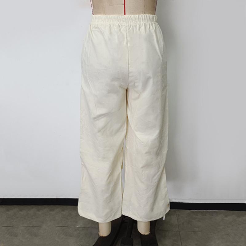 Damskie wiosenne elastyczne spodnie do dojazdów, codzienne, slim-fit z wysokim stanem