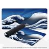Japanese Mouse Pad Gamer Waves Playmat Gray Art Aesthetics XL Computer Home HD Mousepad XXL Office Soft Non-Slip PC Table Mat
