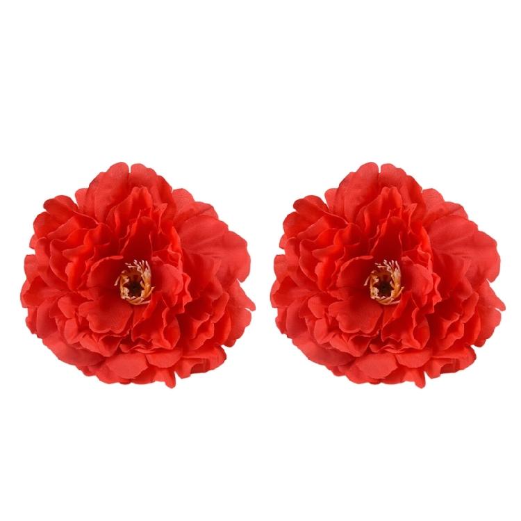 Modern Curtain Tiebacks Peony Flower Pattern Curtain Holdbacks 2Pieces for Living Space Window Decoration