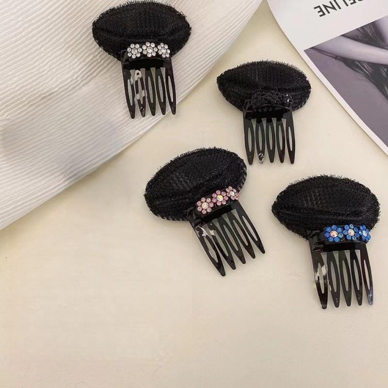 2pcs Invisible Hair Clip Sponge Pad Front Base Light Weight Design Bump Up Combs Styling Tool