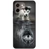 For Vivo Y28 4G Case 6.68'' Black TPU Silicon Cartoon Protection Cover for VivoY28 Y 28 4G Shockproof Capa Wolf Animals Soft Bag