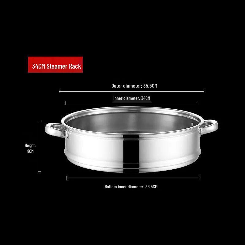 Universal Stainless Steel Steamer Rack & Tray for Electric Hot Pot and Wok