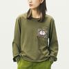 Vans X Liberty Fabrics Floral Print Long Sleeve T-Shirt Women Tops Green VN0A5JNXZEA