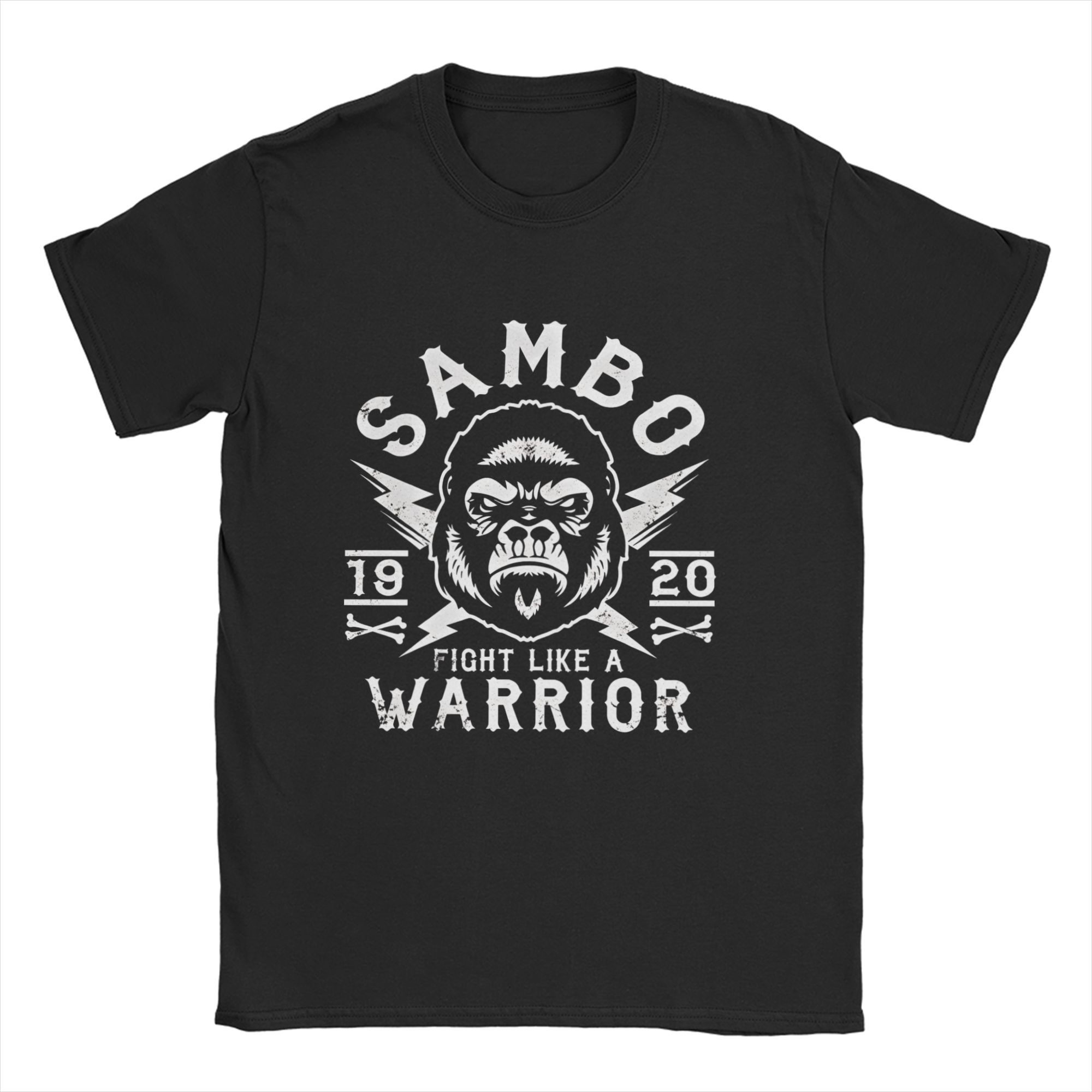 Sambo Dagestan Wrestling Russian Flag TShirts Men  Vintage Pure Cotton Tee Shirt Crewneck Short Sleeve T Shirt Gift S