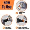 Fluorescent Tie Organizer with Carabiner Cable Zipper Savers Multiple Cable Ties Holder Portable Hardware Tool