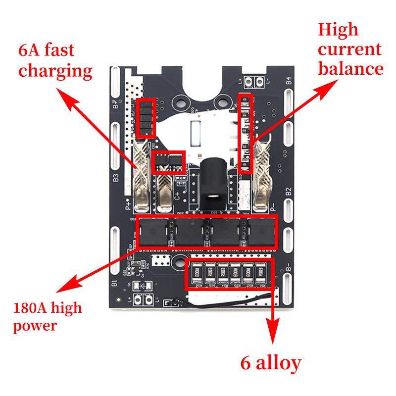 1/5/10pcs 21V 180A 4MOS Battery Protection Board Makita Universal For Electric Wrench Balance Board Power Tool
