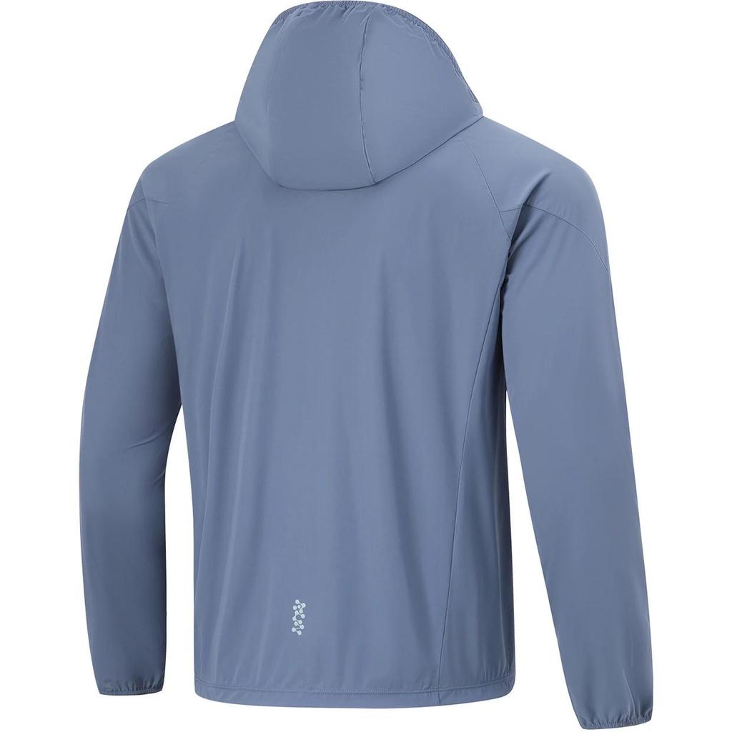 Li Ning Running Series Letter Zipper Hooded Reflective Ice Feel Comfortable Sun Protection Slim Fit Sports Windbreaker Men Outerwear AFDU389-5