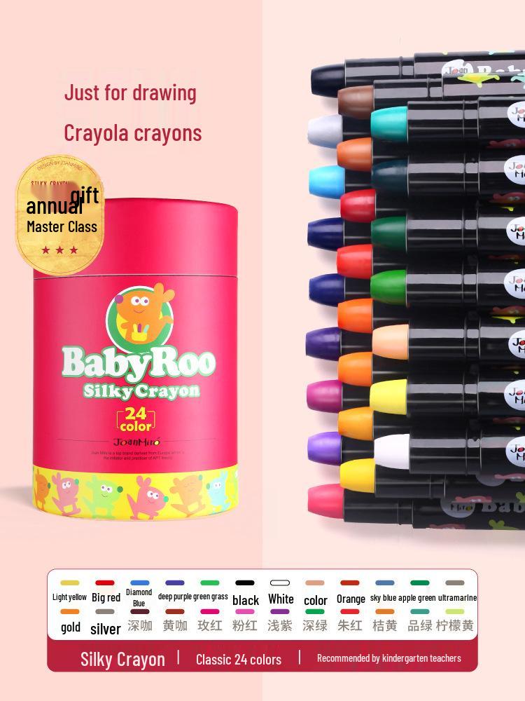 Milo Crayon Washable Rotating Oil Pastels Wax Sticks for Kids