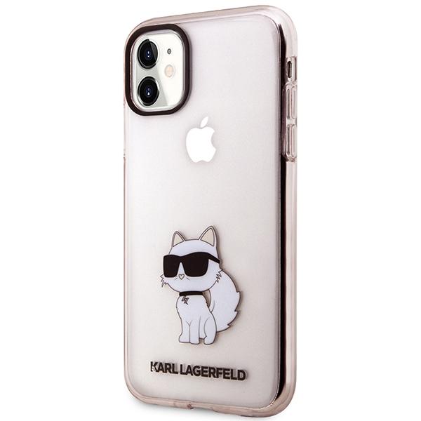 Etui Do iPhone 11 Karl Lagerfeld Ikonik Choupette Różowe