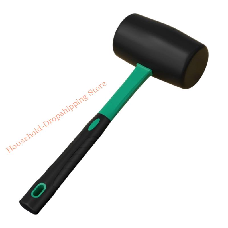 Industrial Rubber Hammer Mallets For Tile Installation Elasticity Shock Absorption Ergonomic Handle Construction Tool 85AD