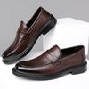 2025 High Quality Men Business Shoes Italian Handmade Shoes Genuine Leather Loafers Slip-ons Men Casual Footwear