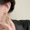 Simple five-pointed star exaggerated ear ring earrings light luxury high-end sense fashionable earrings temperament earrings show thin face earrings