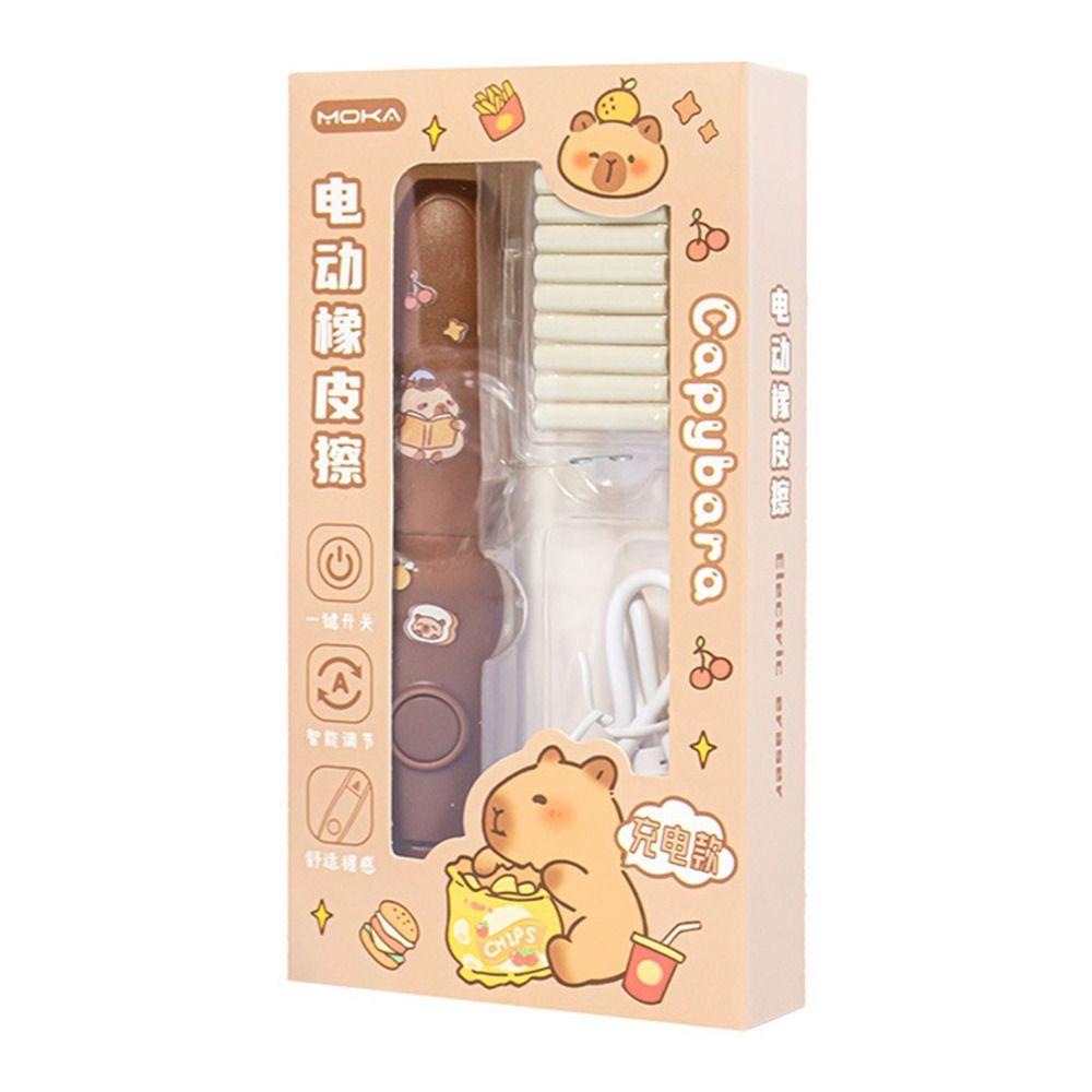 Cartoon Cartoon Design Elektrisches Radiergummi Set Batteriebetrieben mit austauschbarem Kern Automatisches Radiergummi Kein Schmutz Radiergummi Schüler Gebrauch