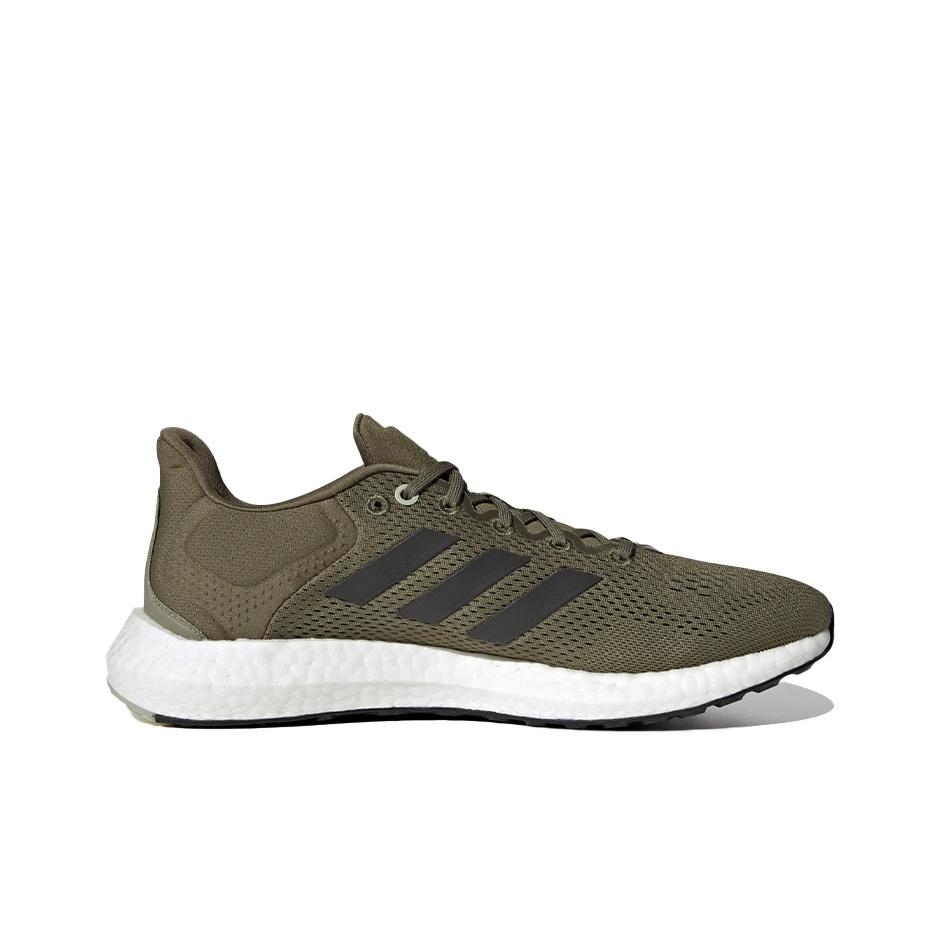 adidas PureBoost 21 Focus Olive Scarpe da Ginnastica da Uomo Verde Core-Black Halo-Green GY5101