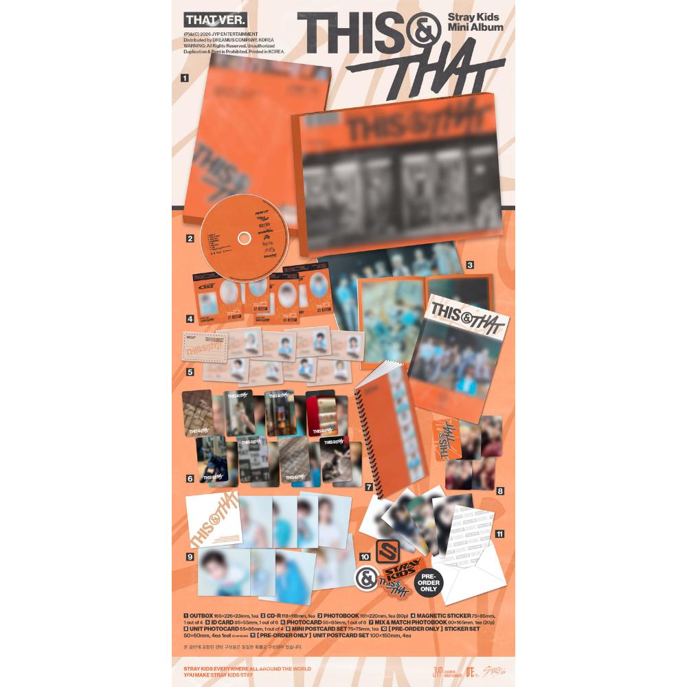 [VORBESTELLUNG] Stray Kids Mini-Album - THIS & THAT (Standardversion. & Limitierte Version)