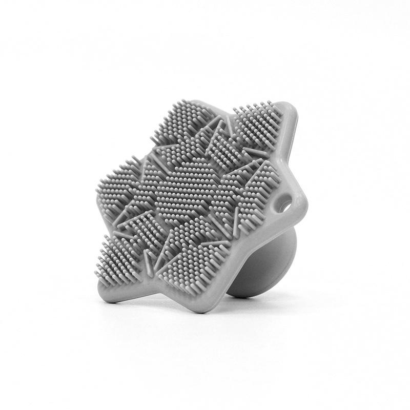 

Мини Мягкая Силиконовая Отшелушивающая Щетка Очиститель Ручной Очищение Тела Уход за Лицом Портативный Скраббер Душ Силиконовая Банная Щетка серый