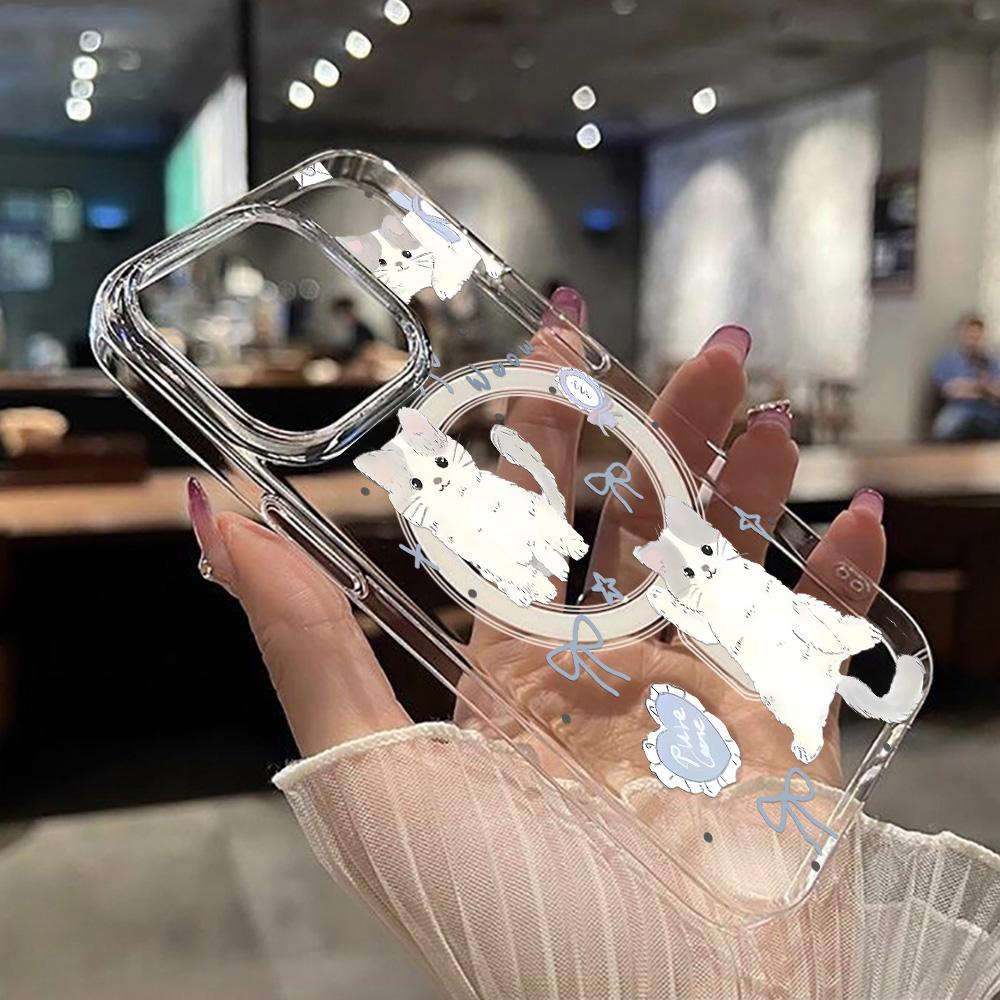 Magnetic Phone Case for iPhone 12 14 16 17 Pro 17 16 15 14 13 12 Pro Max  12 13 14 15  16 High Quality Shockproof Shell Full Protection Cute Style