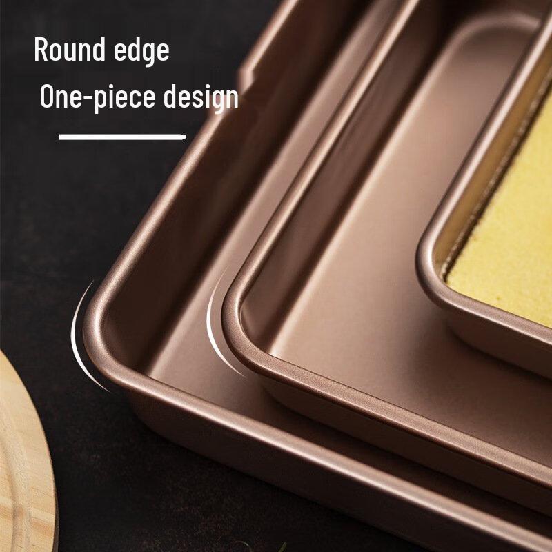 ZISIZ Non-Stick Rectangular Baking Pan Set