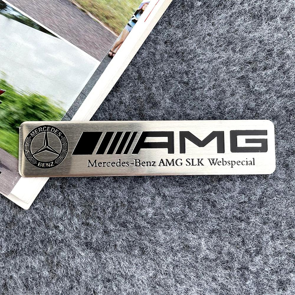 GLC GLB 3D Aluminum Mercedes Benz Badge Car Styling Stickers Decal Accessories For AMG W177 W176 X166 X167 C257 C218 X253 C118