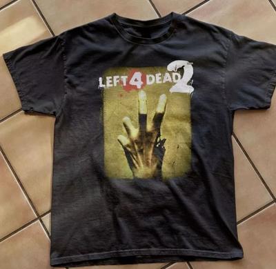 Left 4 Dead 2 Grafica Classica Colore Nero Maglietta unisex uomo donna
