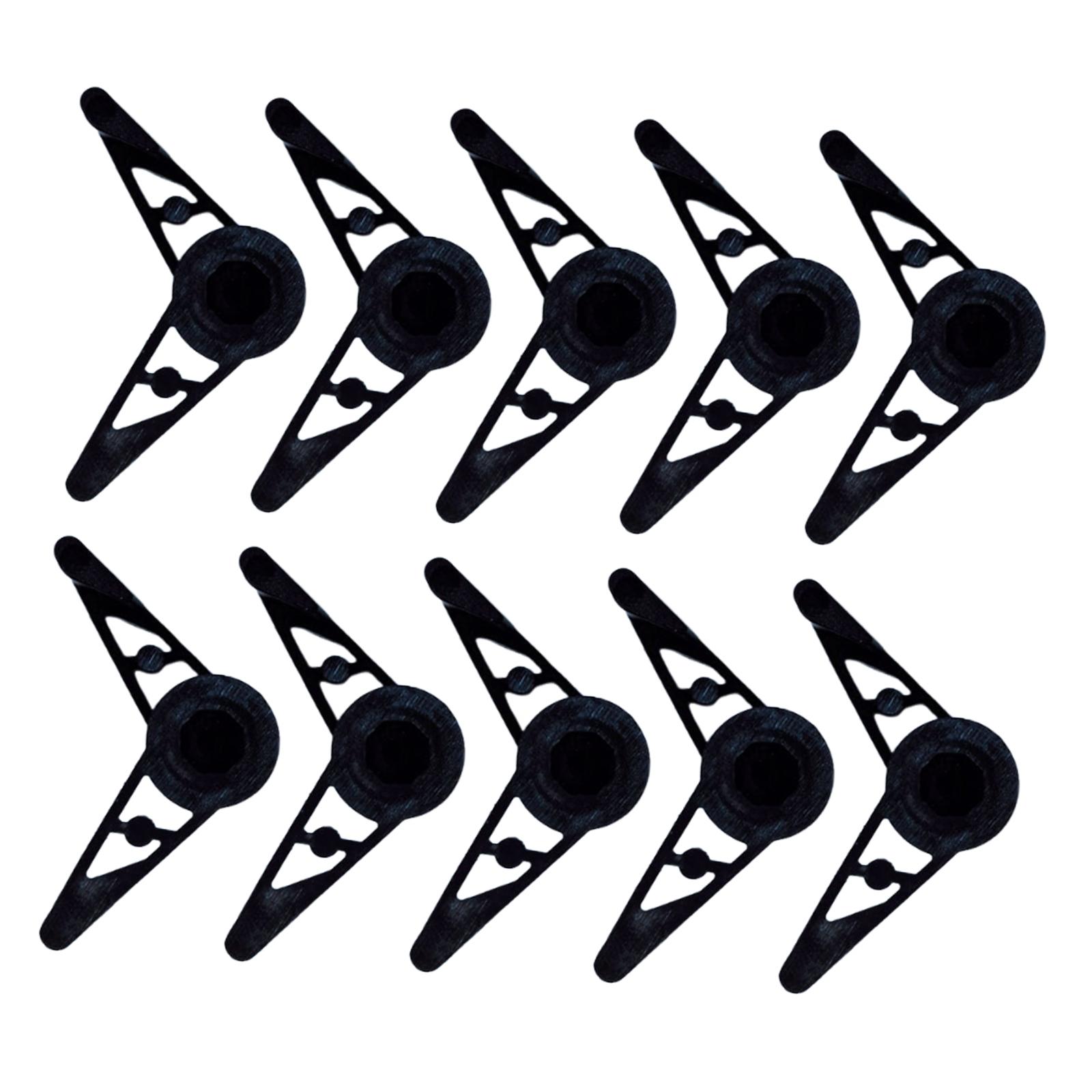 

10x Plant Stem Training Clips for Gardening Reusable Adjustable Low Bud Bender Garden Tools for Fruit Tree чорний