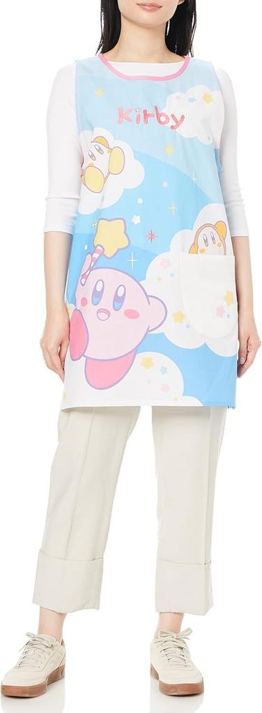 Marushin Magical H84 X for for Nursery Nursery 4585008200 Orchid-shaped Apron, Kirby's Sky, W61.5cm, Adults, Thin, Schools, Teachers, Kindergartens,