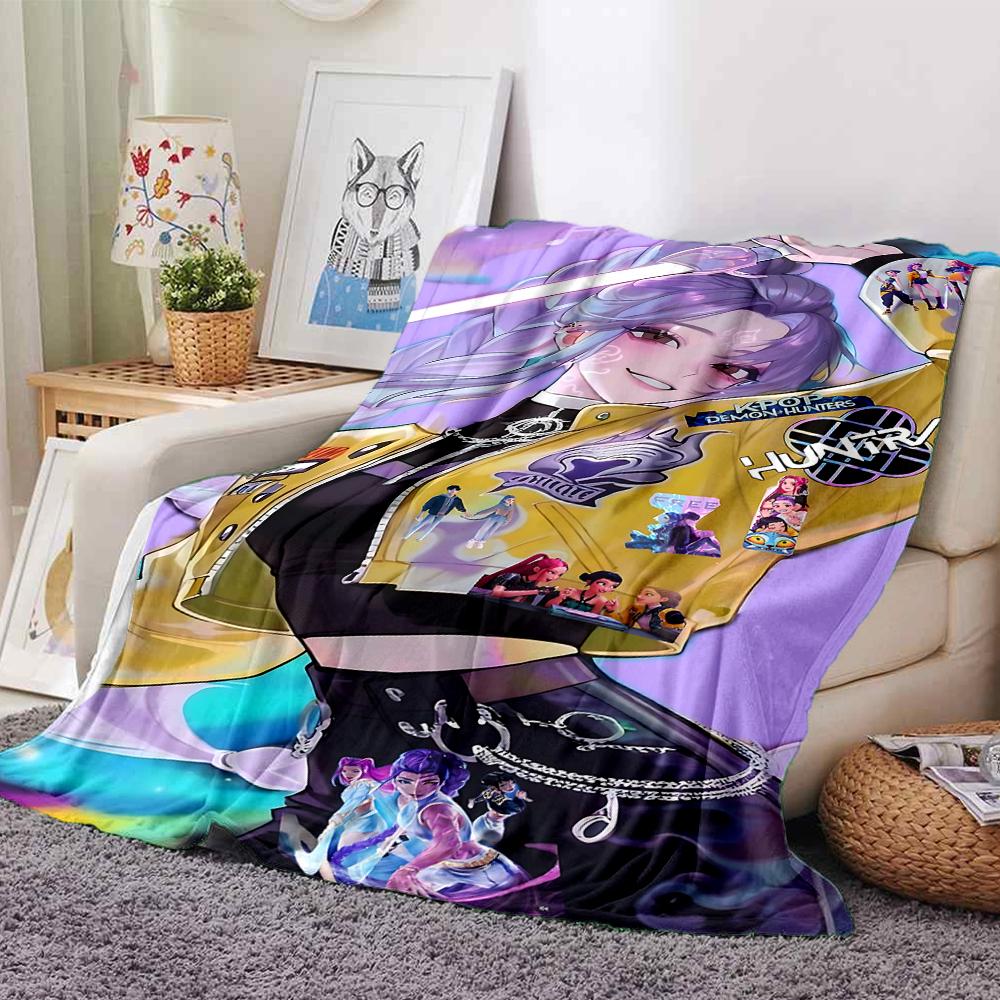 Fantasy Anime Characters Blanket Soft Throw Blanket For Home Bedroom Bed Sofa Travel Office Solid Christmas Blanket