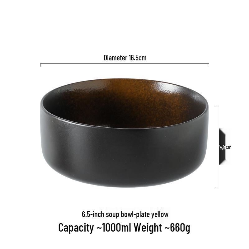 Large Japanese Ceramic Soup & Noodle Bowl - Tang Monk Style
