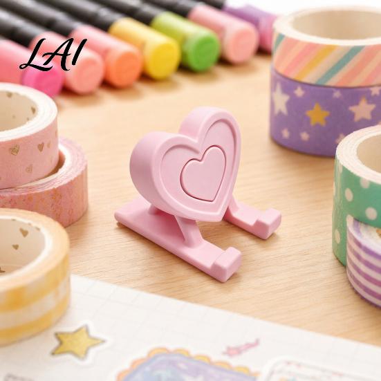 Desktop Phone Mount 3D Printed Heart Holder Love Shape Mobile Stand Stand Cell Tablet Desk Mount Valentine's Day Gift Reusable