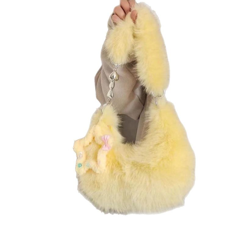 Modische flauschige Unterarmtasche, eine Nischen-Hand-Unterarmtasche