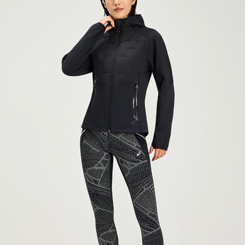 ASICS Down Jackets Women's Black Hooded Moderate 2012D472-001