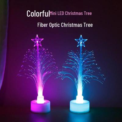 Albero di Natale in Fibra Ottica LED che Cambia Colore - Decorazione Festiva Luminosa Regalo