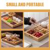1 Set Snack-Aufbewahrungsschale Holz geteilte Servierschale für Obst Dessert Nüsse Vorspeise Party Couchtisch Heimküche Dekorativ