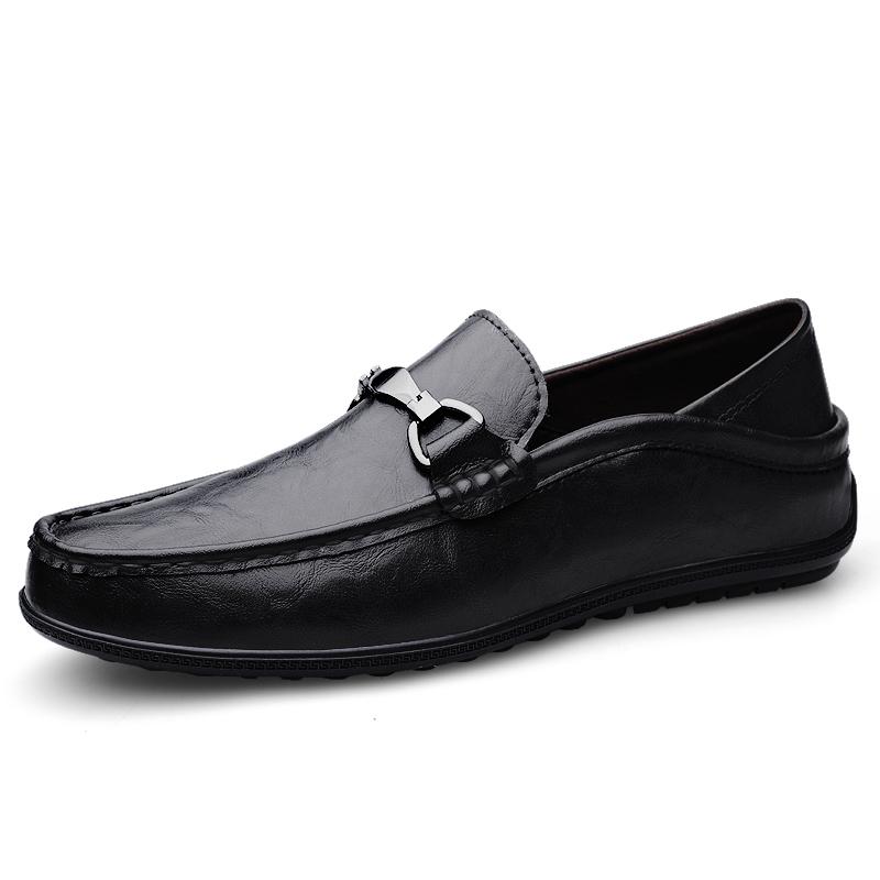 

Fashion Genuine Leather Soft Loafers Mens Luxury Designer Dress Shoes Handmade Slip-On Flats Fashion Comfort Man Driving Shoes Moccasins 37 коричневый