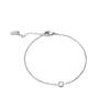 Stainless Steel Women's Diamond-Inlaid Adjustable Titanium Bracelet