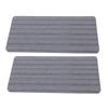 2pcs Diatomite Coaster Water Absorbent Fast Drying  D Diatomaceous Earth Soap Dish with Foot Pads for Bathroom Kitchen