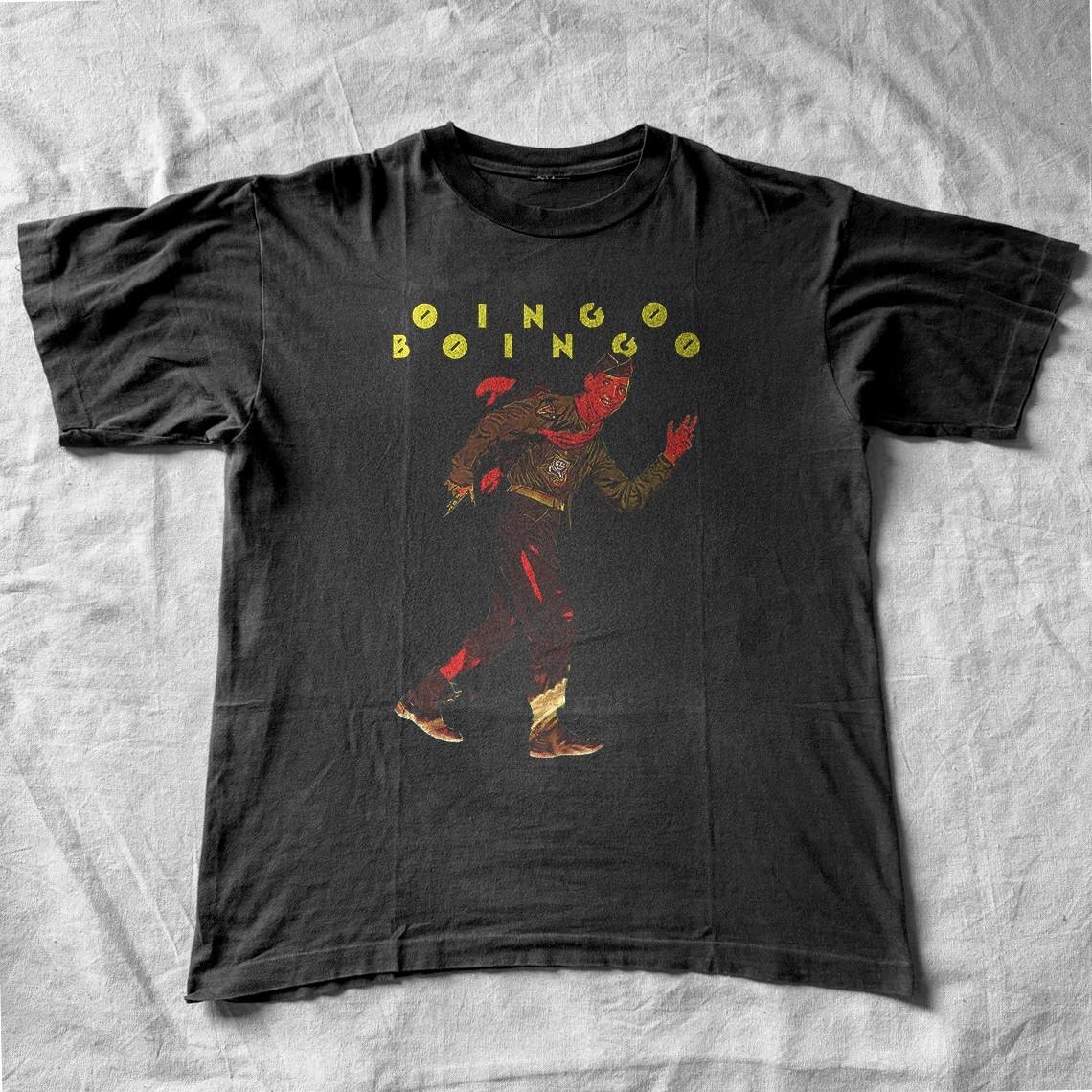 HOT Oingo Boingo Only A Lad T-Shirt Vintage New Wave Rock Band Graphic Tee S-5XL L