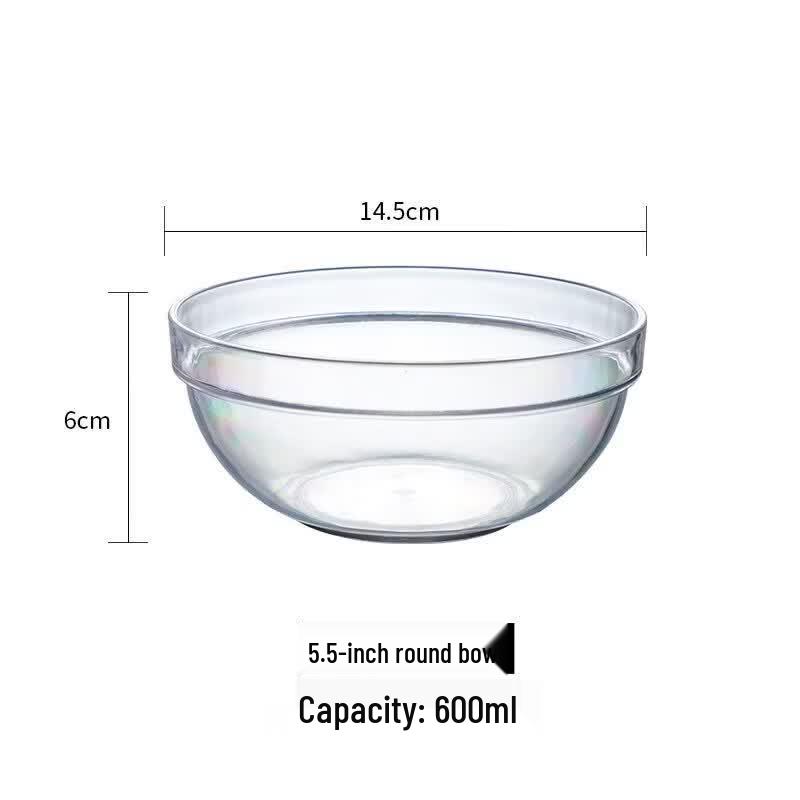 Qiwei Transparent Acrylic Multi-purpose Serving Bowl