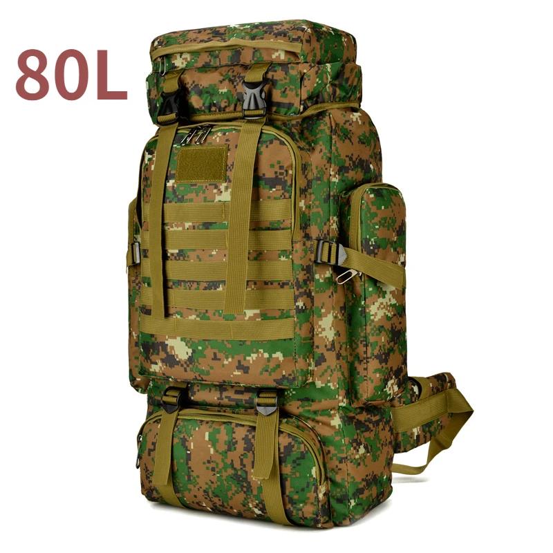 80L/100L Mountaineering Bag Climb Bag Tactical Backpacks Large Backpack Outdoors Hiking Camping Travel Bags