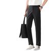 Outdoor casual pants new thin semi-elastic waist light business pants solid color simple pants men's slim fit