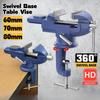 60mm 70mm 80mm Heavy Duty Woodworking Clamp Ragum Clamp Table Work Bench Vice Swivel Base Table Vise Clamp