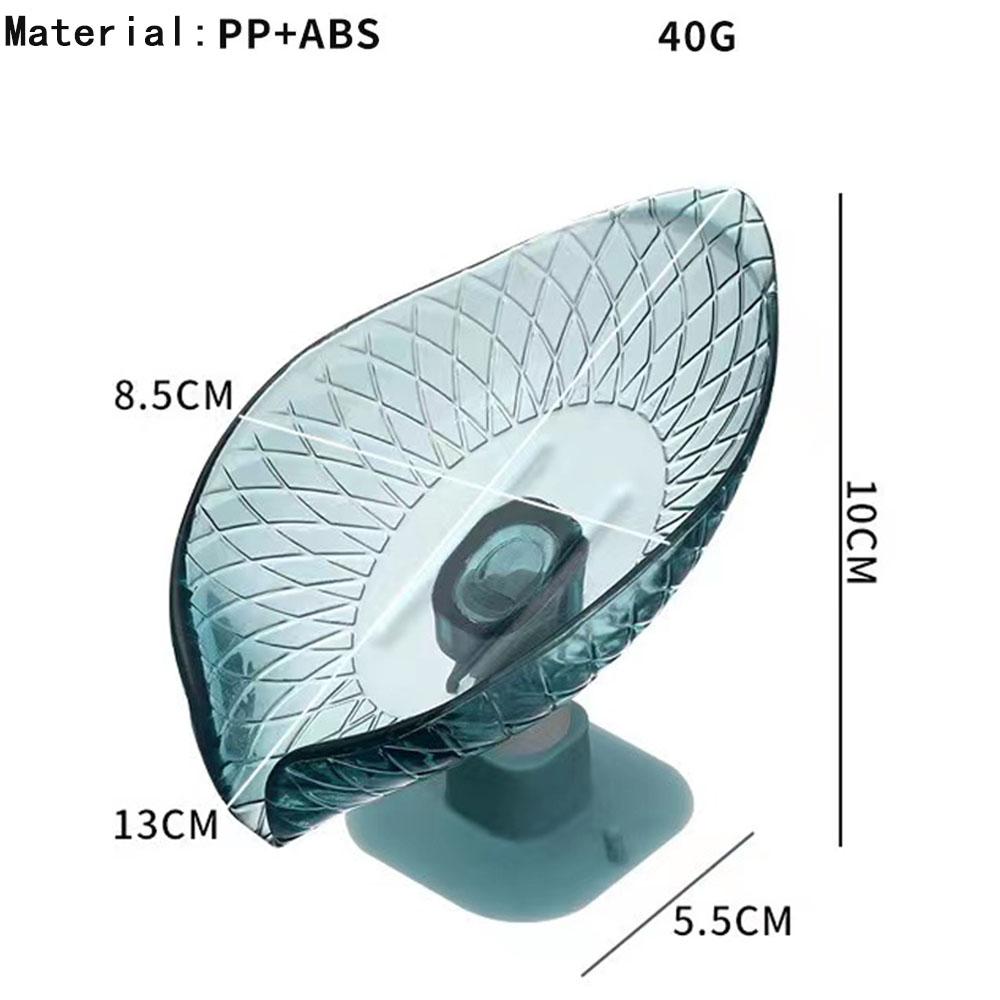 Leaf-shaped Soap Box Drain Soap Box Bathroom Shower Soap Box Sponge Soap Holder Storage Tray Bathroom Supplies Bathroom Tools