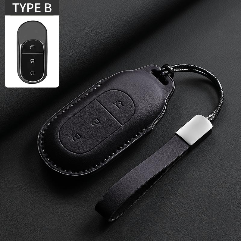 Original Color Car Key Case Cover Shell For LEAPMOTOR C01 B10 C11 Anti-Scratch Durable Auto Key Protector Garnish Accessories