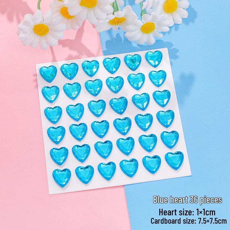 DIY Diamond Heart Stickers for Kids - 3D Crystal Journal Decoration Kit