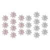 10x Shiny Crystal Flower Button Findings Supplies Crafts Rhinestone Flatback Embellishment Hair Bow Center Craft Invitations